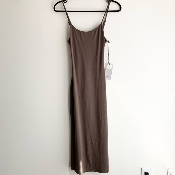 Revolve Privacy Please Elliot Midi Slip Dress Green Cut out Open Back Size Small - Picture 5 of 17